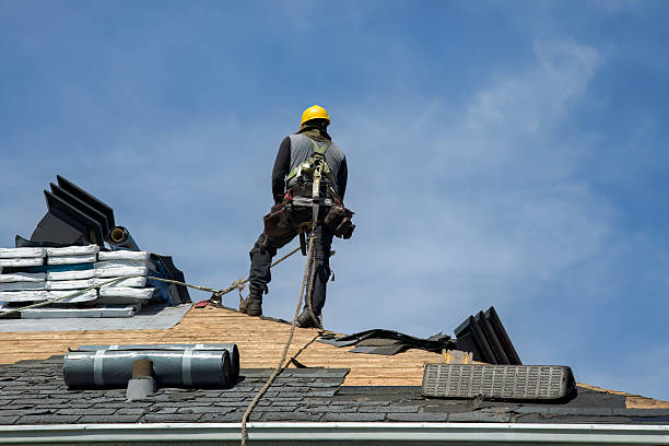 Professional Flat Roof Repair technician working in Corvallis, MT